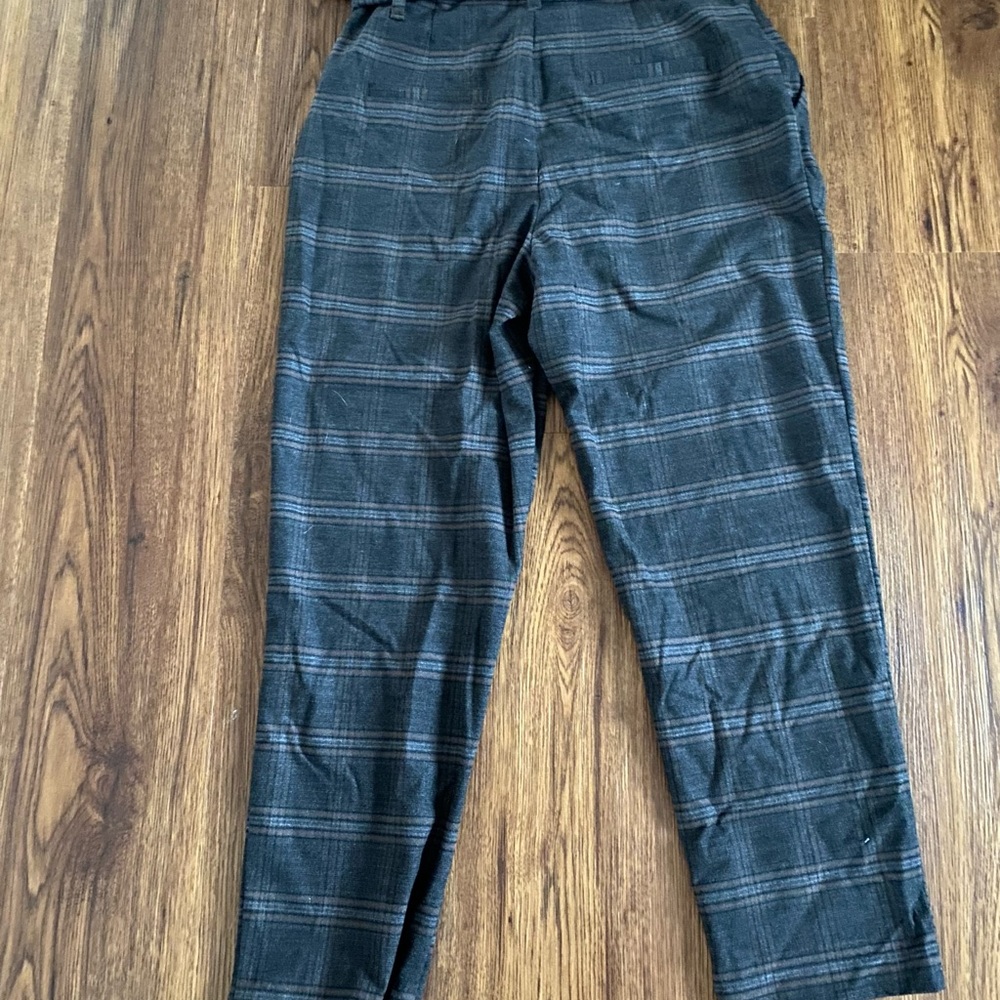 Paper bag plaid pants